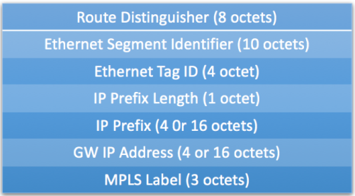 EVPN Type 5 Route Format